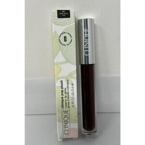 Clinique Pop Plush Creamy Lip Gloss 01 Black Honey Pop 0.11 fl oz / 3.4ml X79